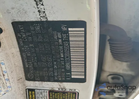 2008 Hyundai Veracruz Gls z USA, uszkodzony, nr VIN KM8NU13C38U058349